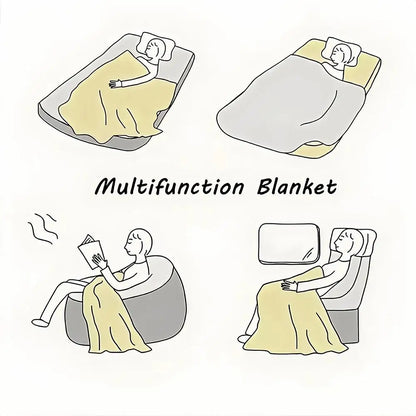 Mr M-Men Little M-Miss Throw Soft Flannel Throw Blanket, Lightweight Breathable Summer Nap Blanket For Home Travel Cozy Decor