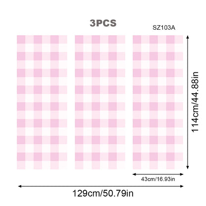 Pastel Checkered Pink & Green Wallpaper Nursery Child Art Decal Kids Room Bedroom Living Home Decor Waterproof Peel and Stick