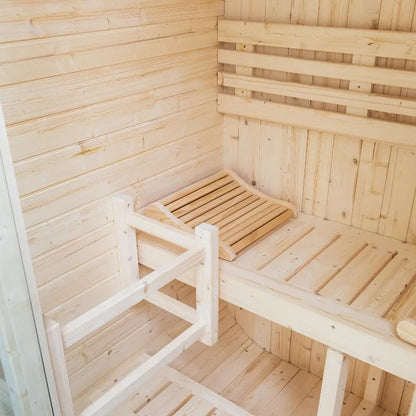 Customized Solid Wood Sauna Outdoor Electric Finish Sauna Outdoor Suit Box Buiten Dome Exterior De Madera