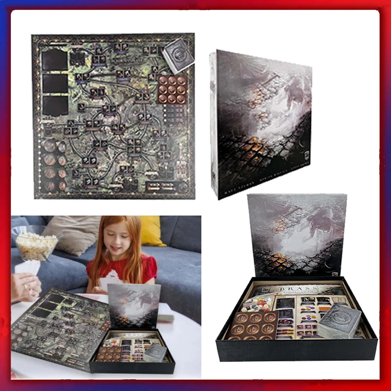 Games Brass Birmingham Board Games Strategy Reasoning Large Board Games Party Board Games Cards Novelty Funny Large Game Toys