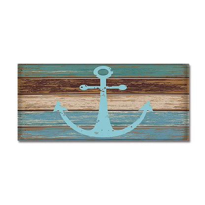 Wood Grain Kitchen Rug Bedroom Entrance Doormat Anti-Slip Living Room Floor Decor Carpet Home Bath Hallway Foot Mat Custom Made
