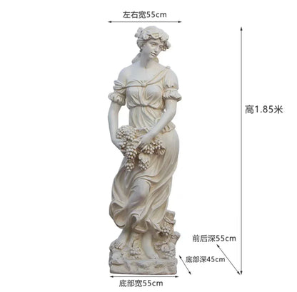 Large fiberglass figure sculpture Four Seasons Goddess Statue Garden Landscape Decoration Floor-standing Decoration