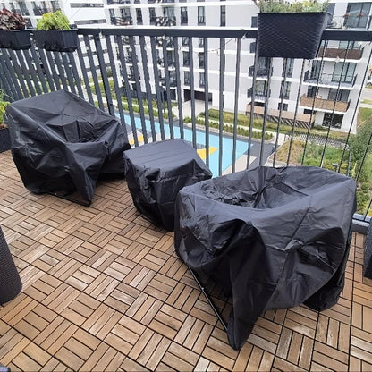 3-piece Set of Outdoor Balcony Garden Furniture Covers, Suitable for Use in All Seasons, Is An Outdoor Balcony Furniture Set