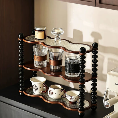 Storage Kitchen Shelf Perfume Trinket Candy Display Stands Spice Glasses Organizador Cocina Household Items Clearance