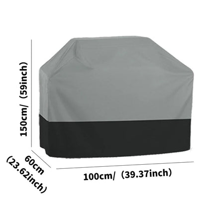 210T Oxford Cloth Outdoor BBQ Cover Waterproof Oven Cover  Garden Protective Cover UV Resistant Heavy Duty Carbon Grill Cover