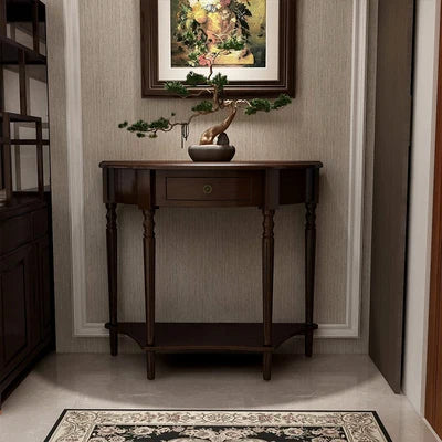 Rustic Classic Console Table With Drawers Mid Century Retro Small Console Table French Elegant Furniture Living Room Furniture