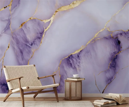 beibehang Customized purple abstract gold bedroom living room decoration painting background wallpaper
