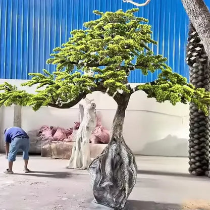 Custom Indoor Outdoor Landscape Project Big Trunk Artificial Plants Old Artificial Pine Tree Faux Willow Tree Fake Pine Tree