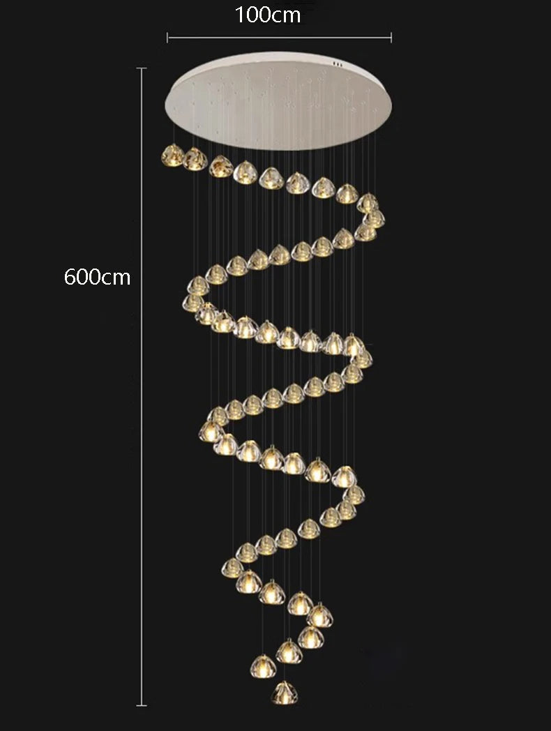 Modern home decoration crystal chandeliers for hall, staircase, indoor lighting fixtures, ceiling lamps, living room exquisite i