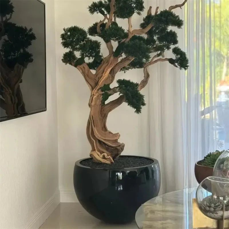 【Factory Price】Indoor And Outdoor Fiberglass Large Garden Flower Pots Artificial Plants