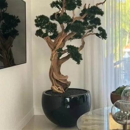 【Factory Price】Indoor And Outdoor Fiberglass Large Garden Flower Pots Artificial Plants