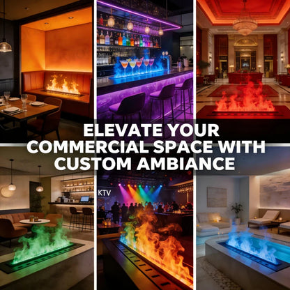 Professional Grade Water Vapor Fireplace Patented Optimyst Flame Technology Gas-like Realism Without Dangerflame effect fireplac
