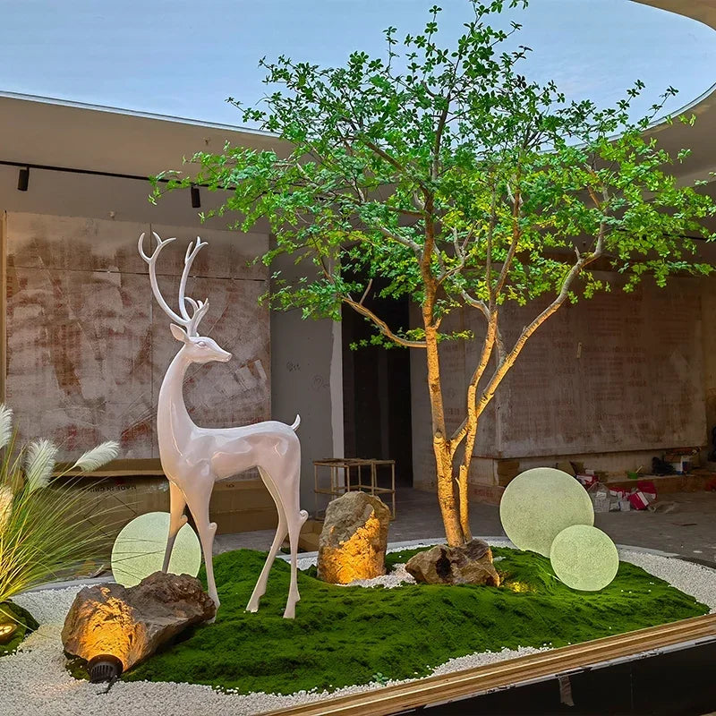 Artificial Bell Tree Show Window Decoration Drunk Wood Green Plant Landscape Indoor and Outdoor Ornaments