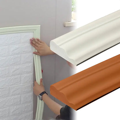 5M Wall Sticker Self Adhesive Skirting Border Waterproof Wallpaper Decor DIY TV Background Wall Decoration Bar Ceiling Line
