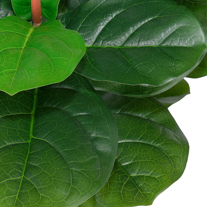 6ft Artificial Fiddle Leaf Fig Plant With Plastic Pot Indoor Outdoor Decor Gift