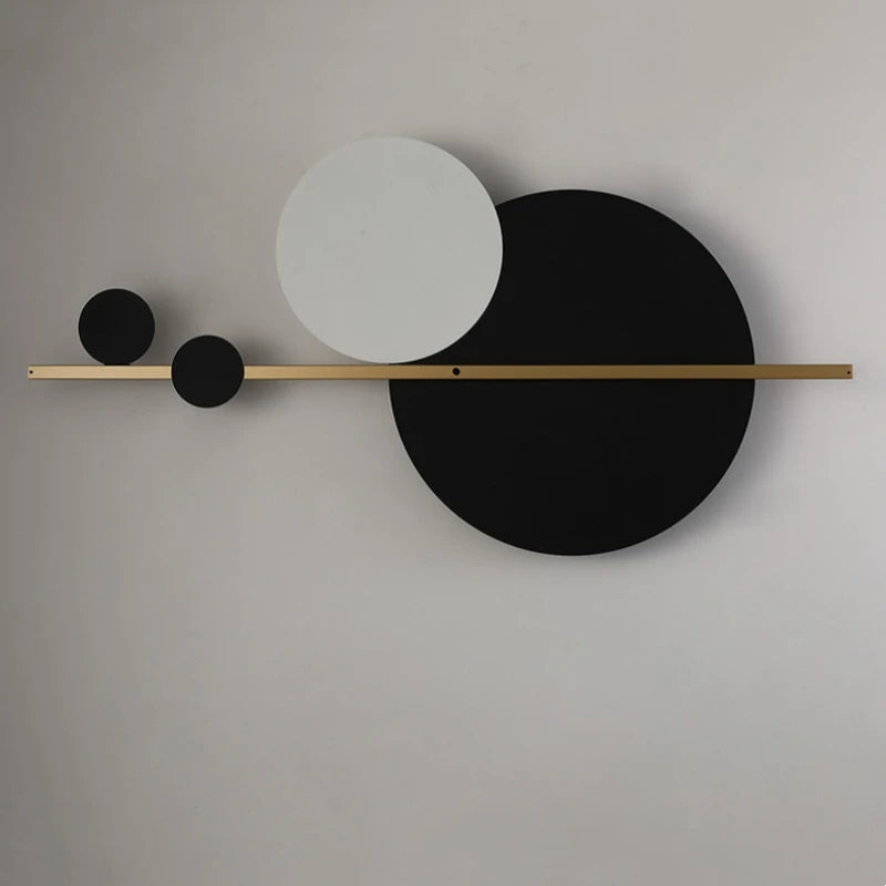 Living Room Wall Lamp Decoration Light Luxury Circular Sofa Background Atmosphere Lighting Simple Modern Nordic Bedroom Lights