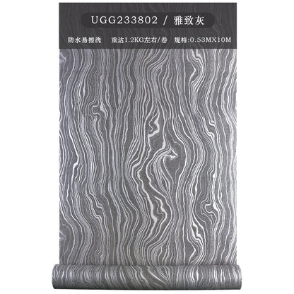 Nordic Light Green Gilded Water Ripple Wallpaper High-End Feel Living Room Bedroom TV Background Wall Wallpaper