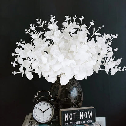 2pcs/4pcs Money Leaves Artificial Plants Wedding Bridal Bouquets Home Vase Garden Dining Table Indoor Outdoor Diy Gift Box Decor
