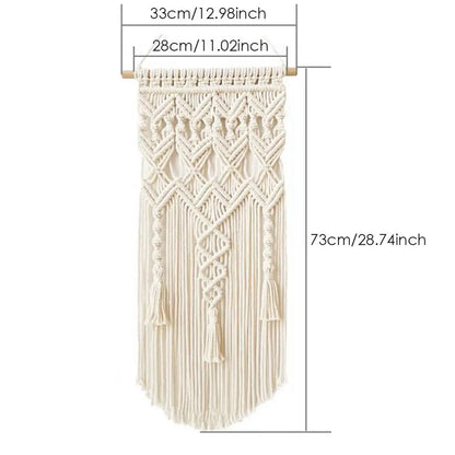 Home Decoration Bohemian Macrame Woven Wall Hanging Boho Room Geometric Tapestry Nordic Art Beautiful Apartment Room Decor Gift