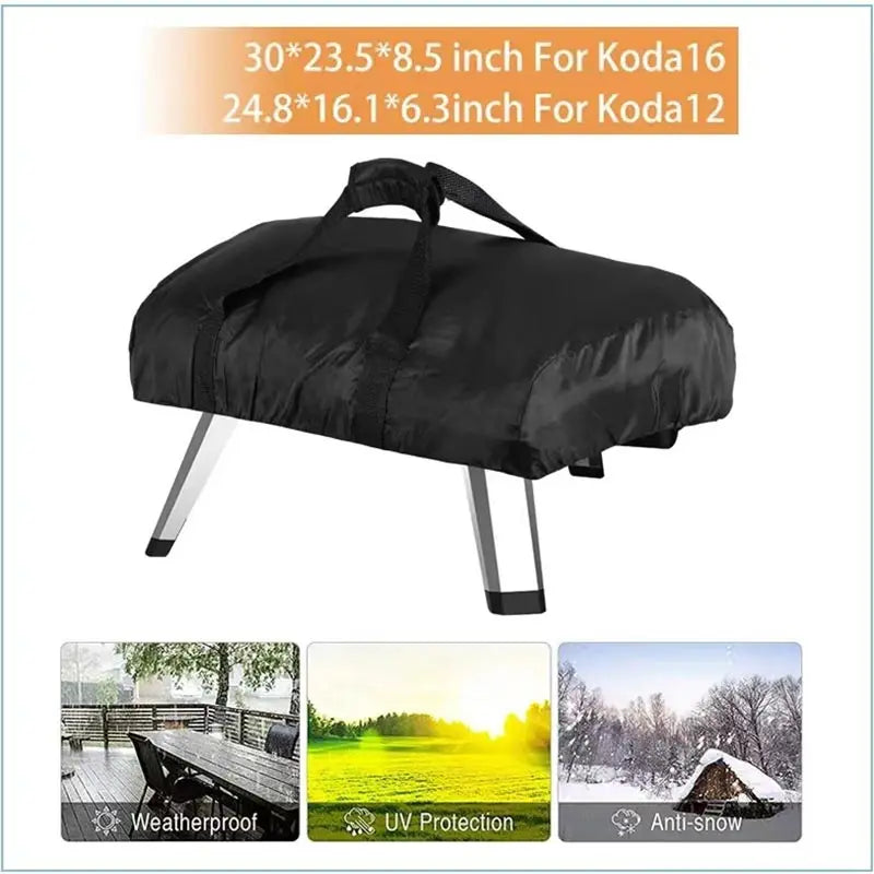 210D Pizza Oven Cover Compatible Ooni Koda 12 16 Outdoor Sunscreen Protective Dustproof Waterproof Grill Case BBQ Accessories