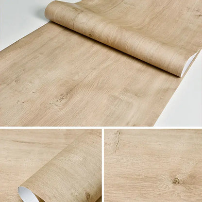 Wood Pattern DIY Self Adhesvie Waterproof Wallpaper Vinyl Wall Stickers Film for Furniture Renovation Stickers Home Stick Decors