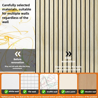 40cmX3M Faux Grille Wood Pattern Wallpaper Self Adhesive New Simple Chinese Style for Restaurant Barbershop Hotel Wall Decor