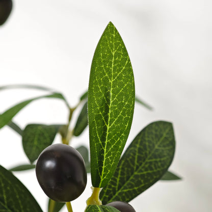 4ft/5ft/6ft Artificial Olive Plant Tree Plant Branch Greenery Fake Plant Indoor Outdoor for Home Garden Living Room Decoration