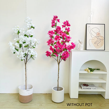 140CM/4.6FT Artificial bougainvillea Plant morden house indoor outdoor fake plant for home garden living Room decoration