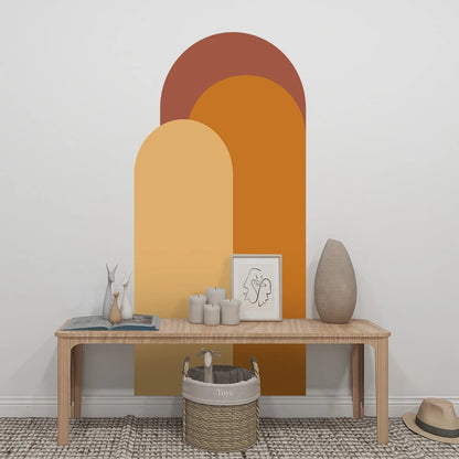 Arch Wall Stickers 52*140cm Geometric Art Decorative Wallpaper Living Room Sofa Background Decoration Self Adhesive Stickers