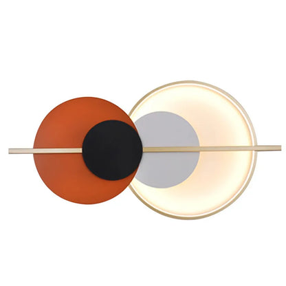 Living room wall lamp decoration light luxury circular sofa background  atmosphere lighting simple modern Nordic bedroom lamp