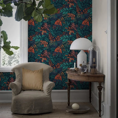 Self-adhesive Textured Wallpaper Wall Decoration for Living Room and Bedroom Plant Waterproof and Wear-resistant Wall Stickers