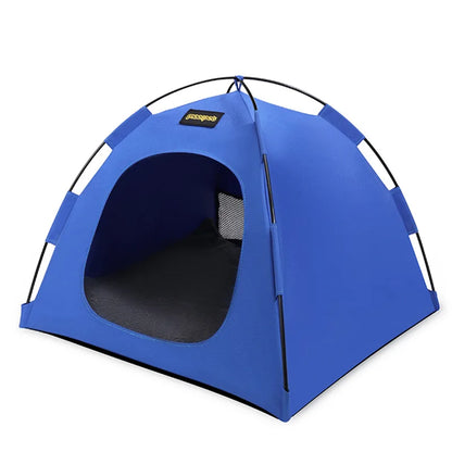 Tent Shape Cat Beds Removable Convenient Storage Pet Bed Portable Outdoor Travel Sunshade Cat and Dog Tent Pet Essentials