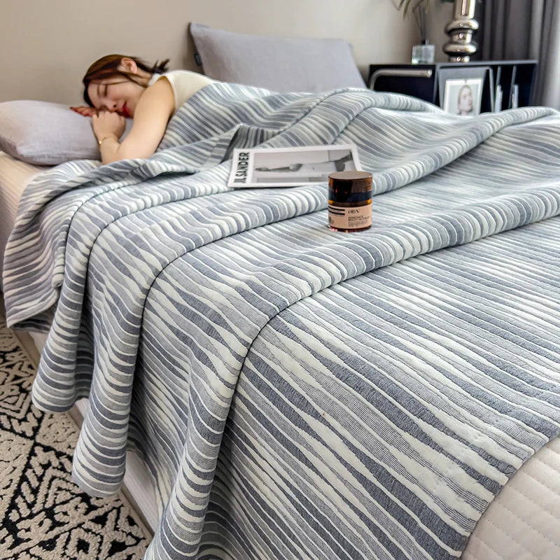 100% Cotton Blanket for Bed Breathable Lightweight Throws Blanket Soft Cozy Home Decoration Large Bed Cover Boho Towel Blankets