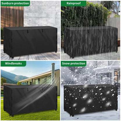 Outdoor Firewood Rack Cover with Storage Bag Heavy Duty Waterproof Rack Cloth for Fireplace Fire Pits Wood Pile Storage Cover