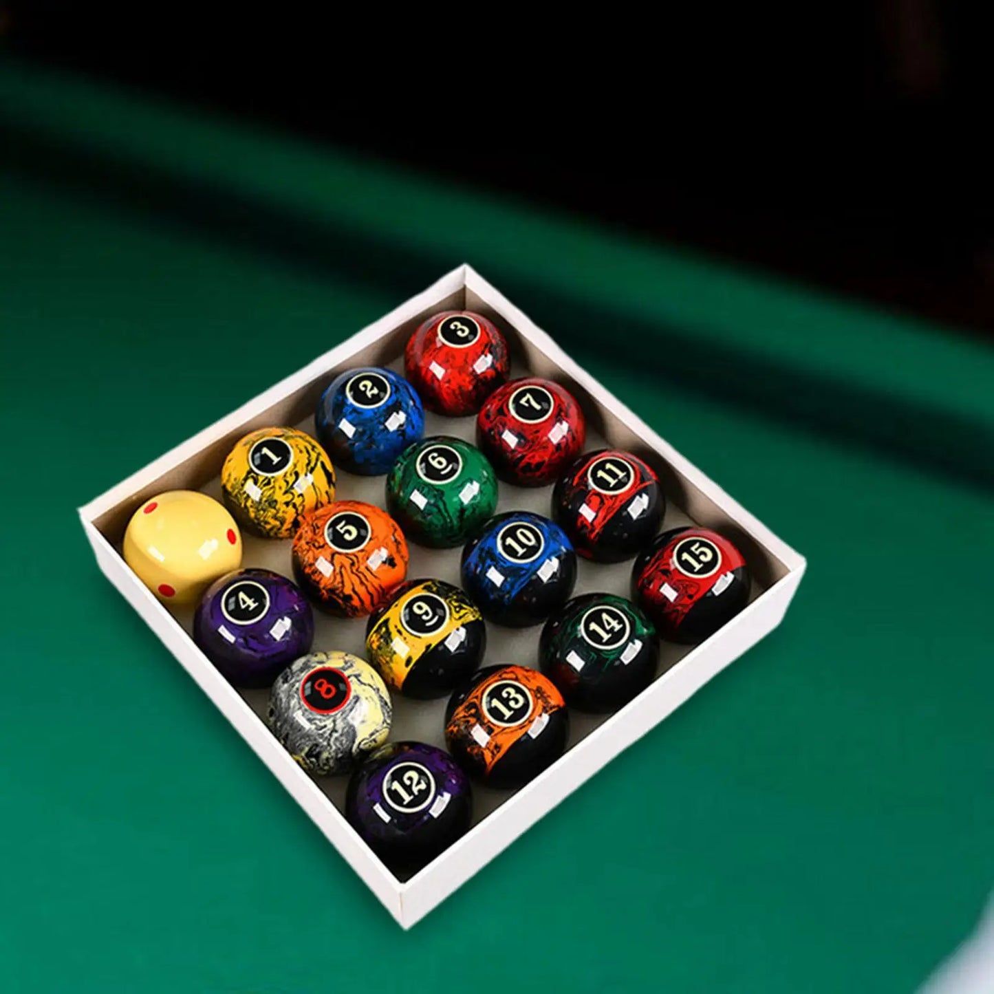 16 Pieces Billiard Balls Pool Table Balls for Game Rooms Recreation Game