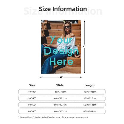 Custom Blanket With Photo Collage Customized Picture Blankets Birthday Souvenir Christmas Gifts Personalized Logo Throw Blanket