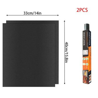 BBQ Grill Mat Non-stick Reusable Heat Resistant Extra Thick Pad Oven Liners Baking Mats Easy Clean Kitchen Outdoor Barbecue Tool