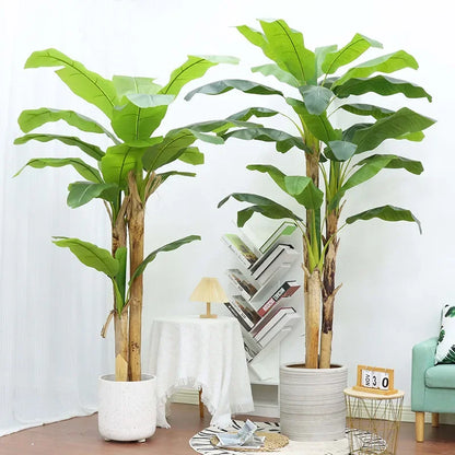 180cm Artificial Tall Banana Tree Plant Large Fake Green Plants, Palm Leafs for Room Decoration or Outdoor Tropical Plants Decor
