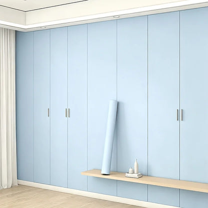 1roll 2/5/10m（45cm Width）Self-Adhesive Wallpaper Stickers for Cabinet and Wardrobe Doors,Furniture Renovation, Wall Color Change