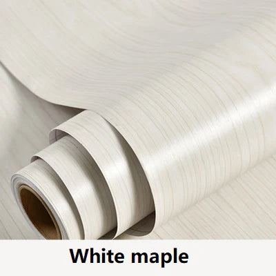 Wooden Door Wallpaper Vinyl Self Adhesive Waterproof Contact Paper for Living Room Kitchen Cupboard Furniture Renovation Sticker