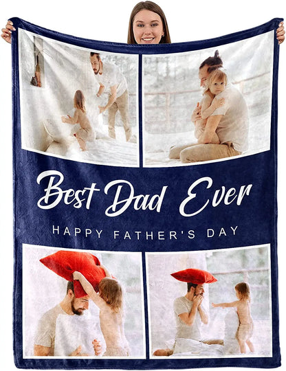 Custom Blanket With Picture Collage Customized Blankets Birthday Souvenir Christmas Gifts Personalized Throw Blanket