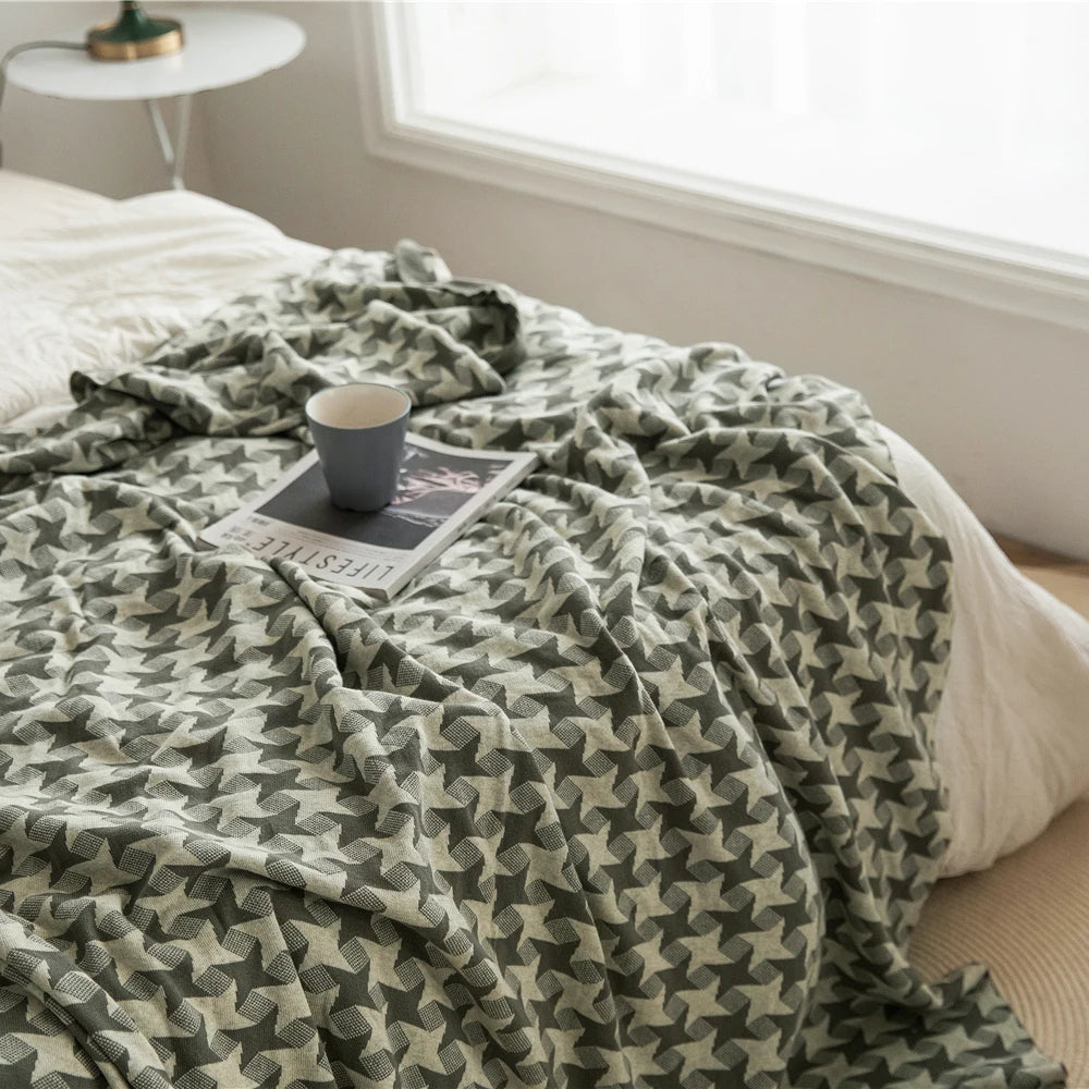 Cotton Throw Blanket Throws for Sofa Camping Bedding Home Decoration Travel Blanket Luxury Blanket