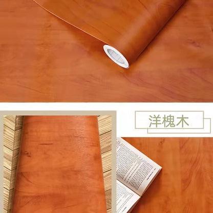 Wood Pattern DIY Self Adhesvie Waterproof Wallpaper Vinyl Wall Stickers Film for Furniture Renovation Stickers Home Stick Decors