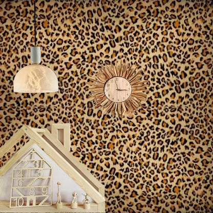 1 Pack of Leopard Print Self-adhesive Wallpaper TV Background Wall Home Decoration Building Materials Self-adhesive DIY Stickers
