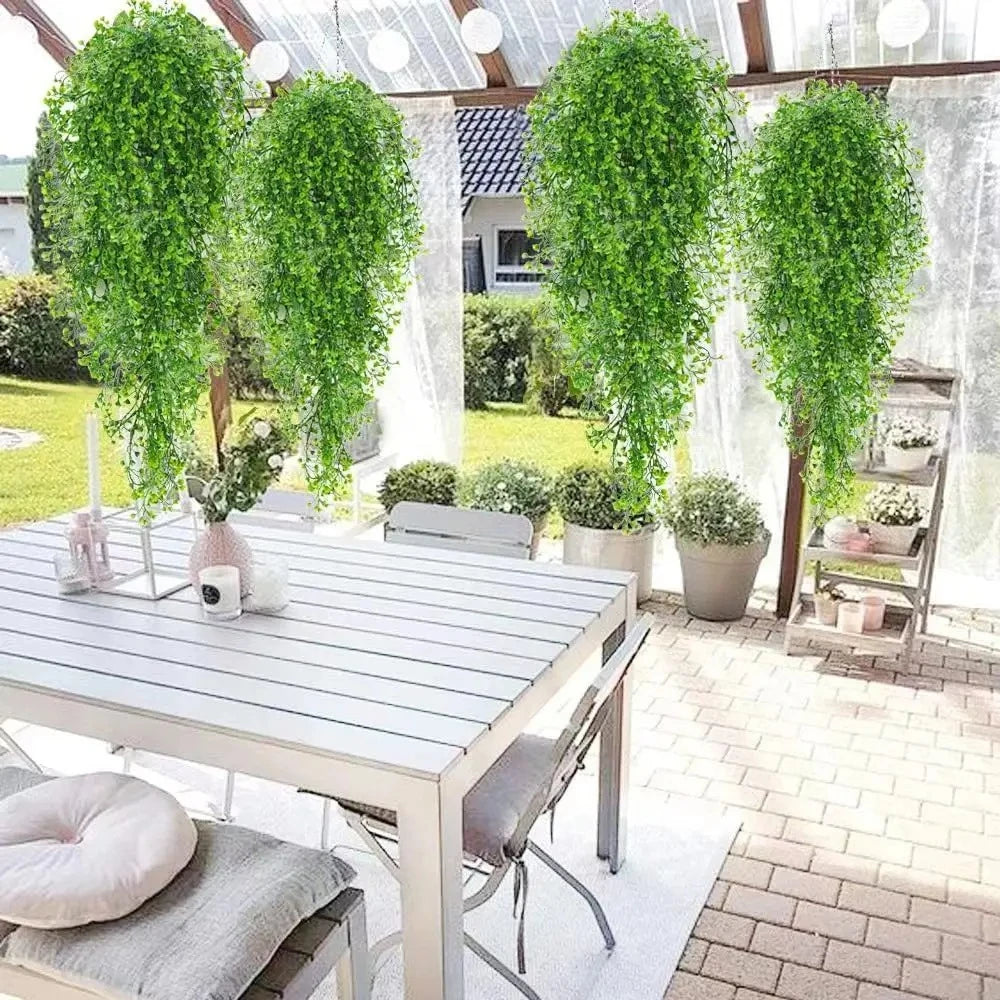 1pc Artificial Hanging Wisteria Flowers - UV Resistant Faux Plants for Home,  Parties - Versatile Indoor & Outdoor Decorations
