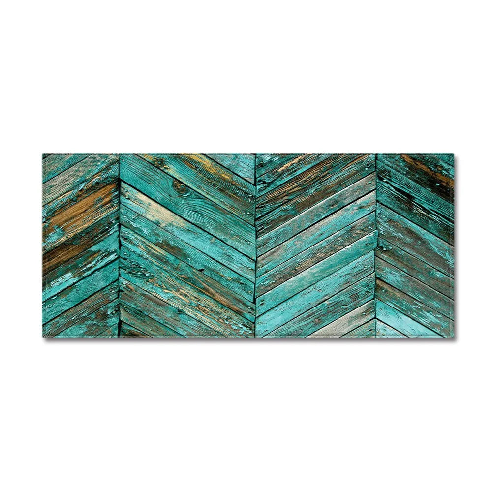 Wood Grain Kitchen Rug Bedroom Entrance Doormat Anti-Slip Living Room Floor Decor Carpet Home Bath Hallway Foot Mat Custom Made