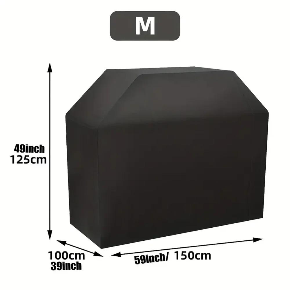 BBQ Grill Barbeque Cover  Anti-Dust Waterproof Weber Heavy Duty Charbroil BBQ Cover Outdoor Rain Protective Barbecue Cover