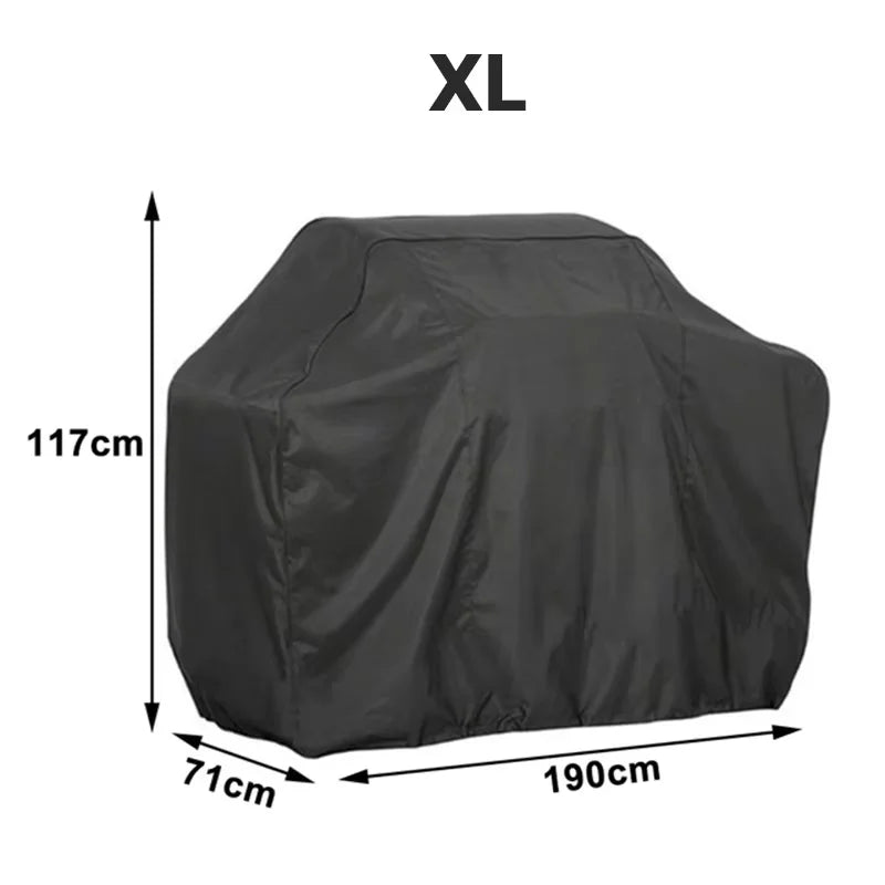 BBQ Grill Barbecue Cover Dustproof Waterproof Thickened BBQ Cover Outdoor Rainproof BBQ Cover