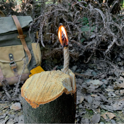50pcs Fire Starters Rope Camping,Perfect Fire Starters for Pit,Campfires,Fireplaces, Bonfires,BBQ Wood Stoves,Camping Essentials