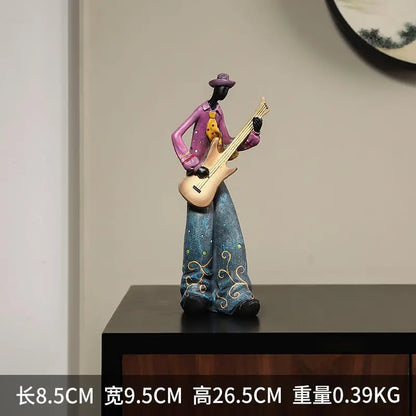 Wine Cabinet Decoration Western The Band Characters Retro Ornaments Niche European Home Living Room Porch Bookcase Furnishing